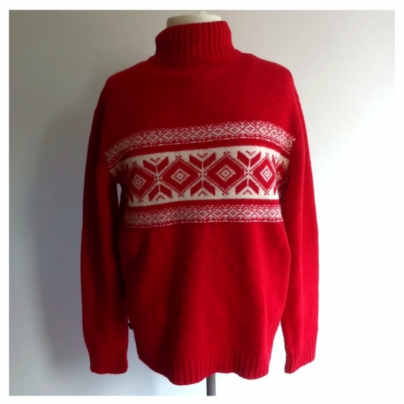 American Eagle Men's Size M Red Sweater - Picture 2 of 7